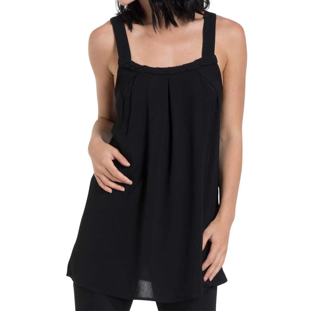 Jawbreaker - Crepe Mouwloze top - Zwart